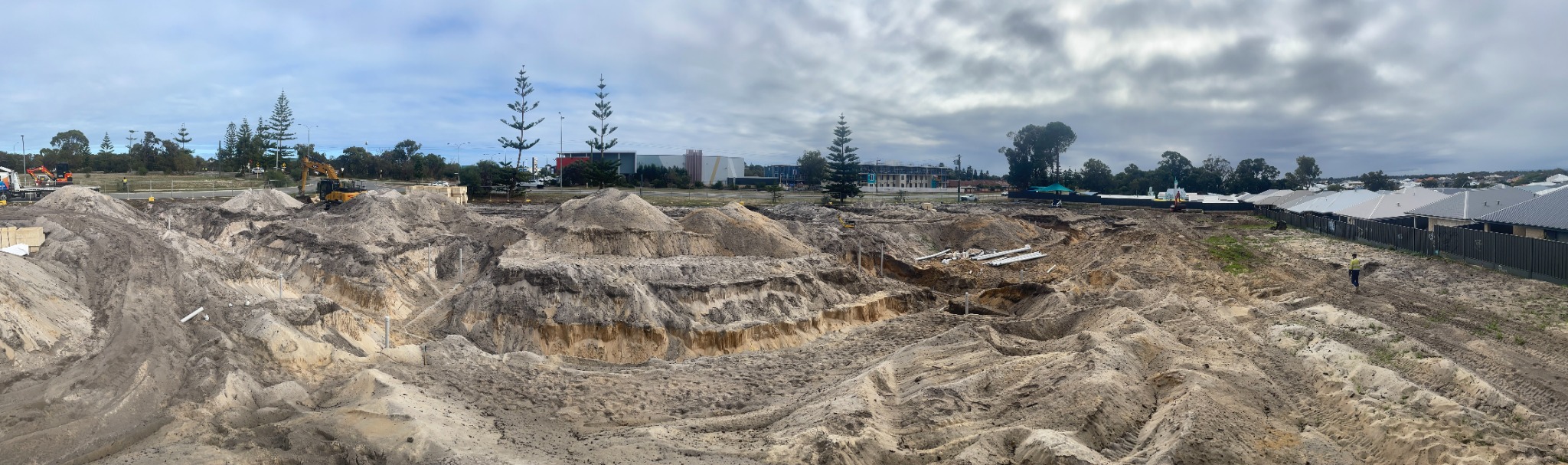 Civil earthworks and excavation project