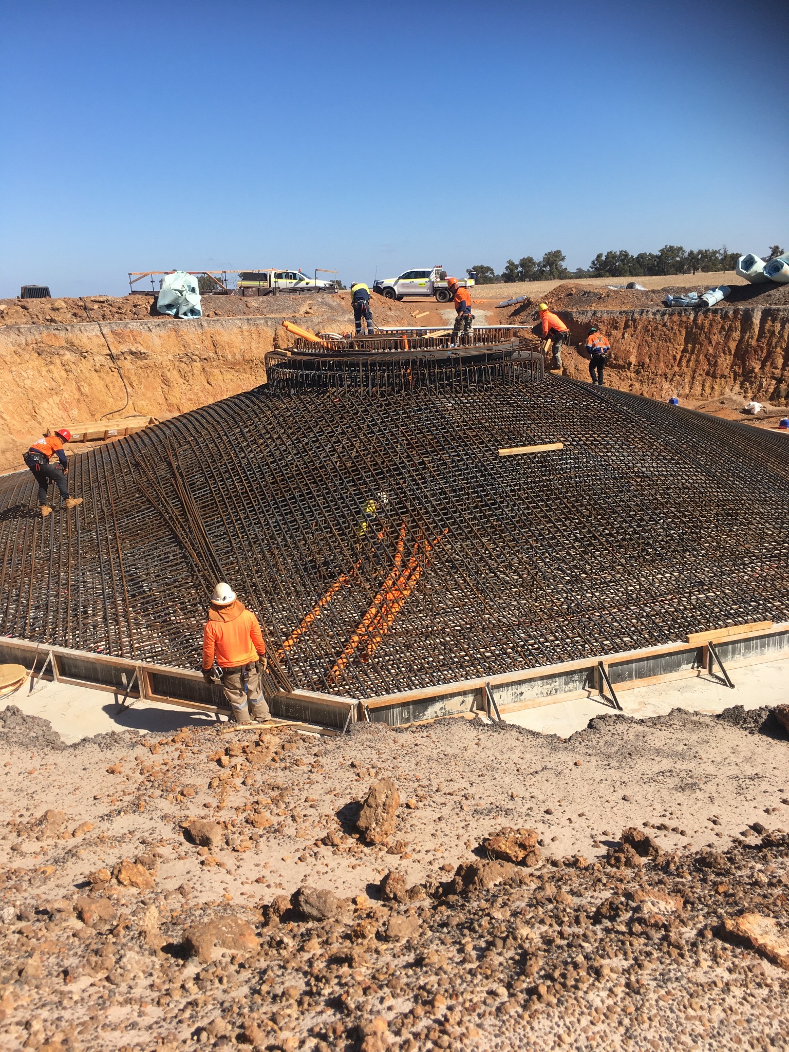 Engineering survey project with reinforced structure works